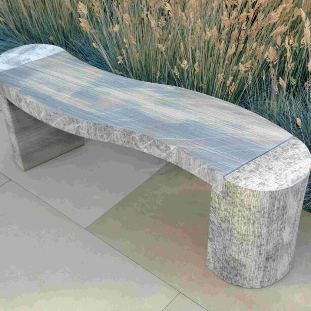 Jasper shark colour cuved bench