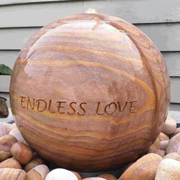 Engraved Belmont Water Feature