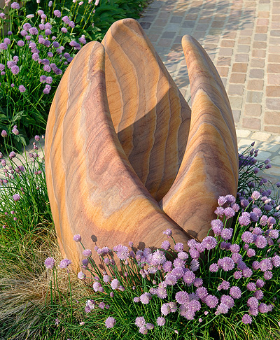 tulip stone planter