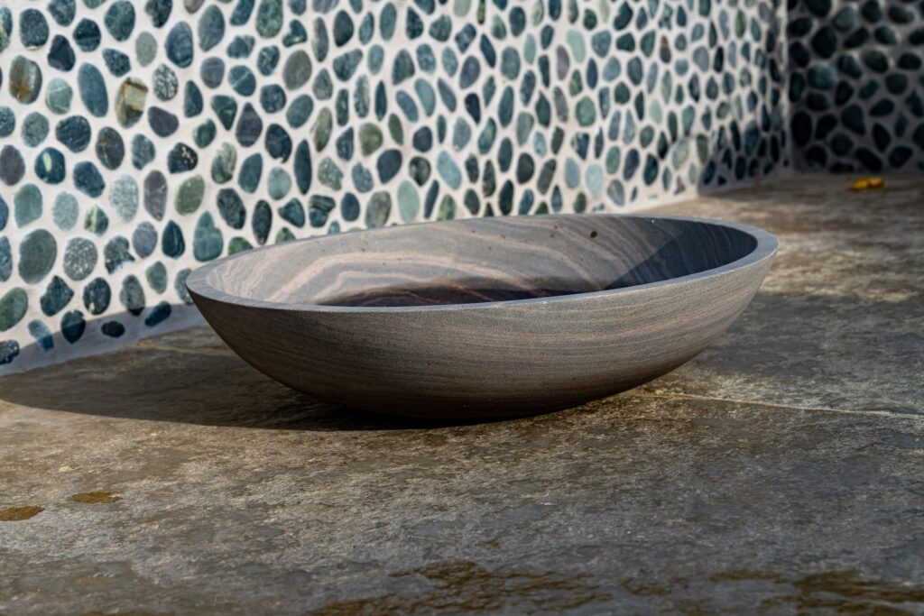 stone bowl bird bath