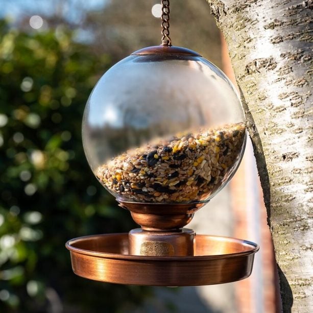 douglas copper bird feeder