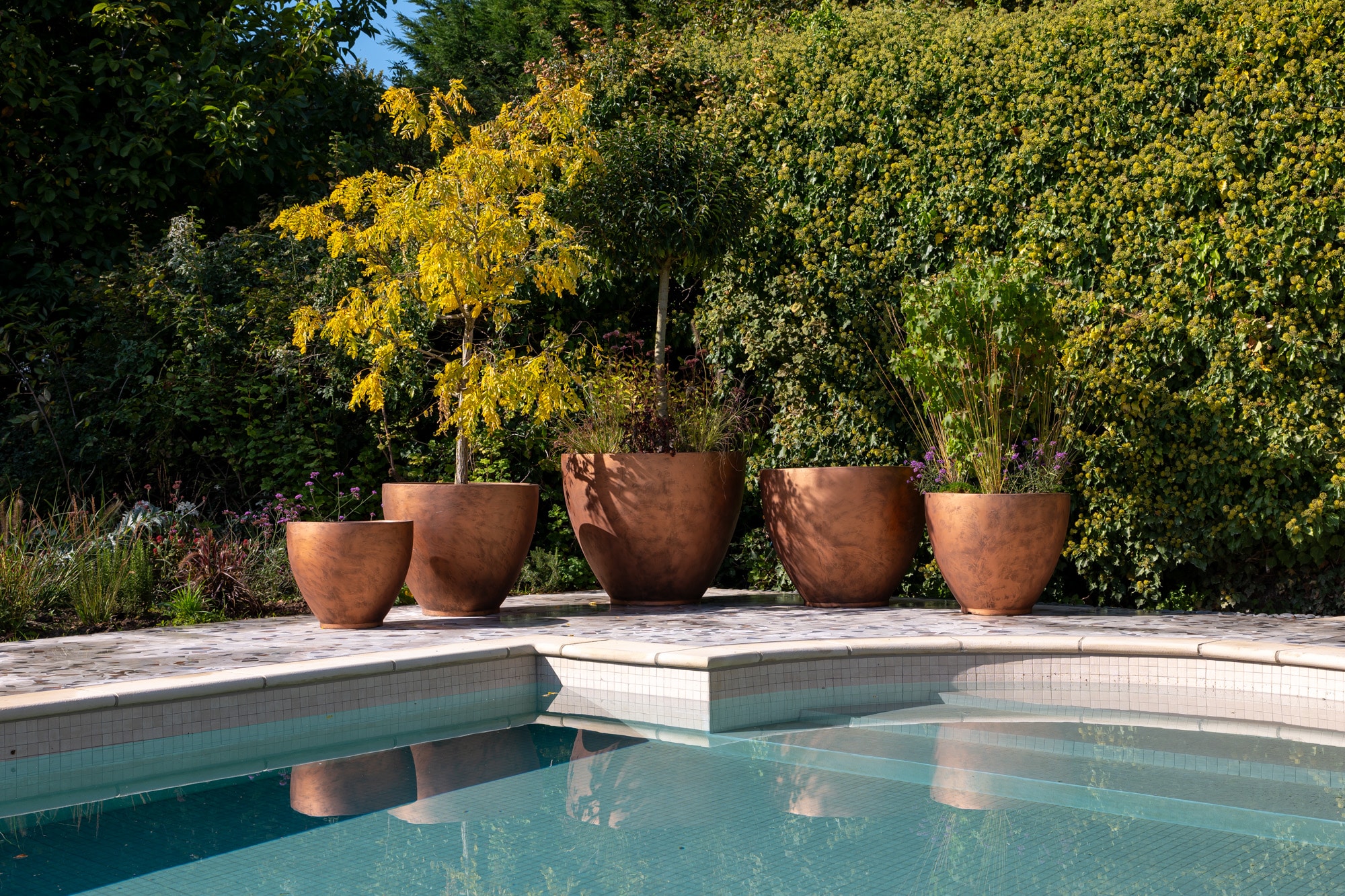 Patina Resin Planters