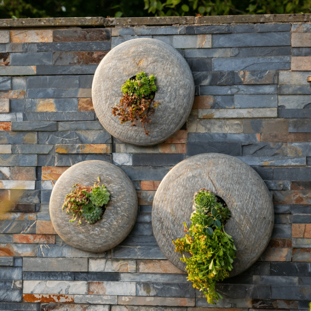 Oblate Set of 3 External Wall Sculpture