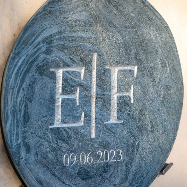 Personalised Decorative Wall Plate | Initial & Date