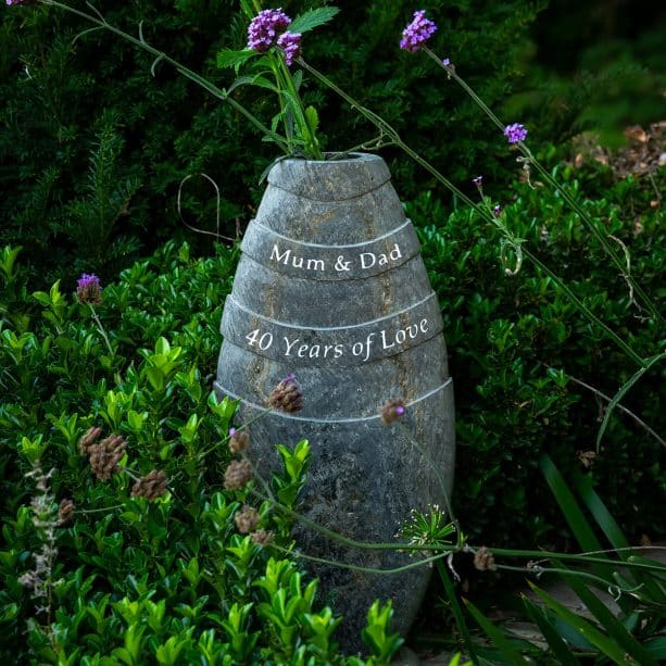 Personalised Sturgeon 50cm Slate Vase